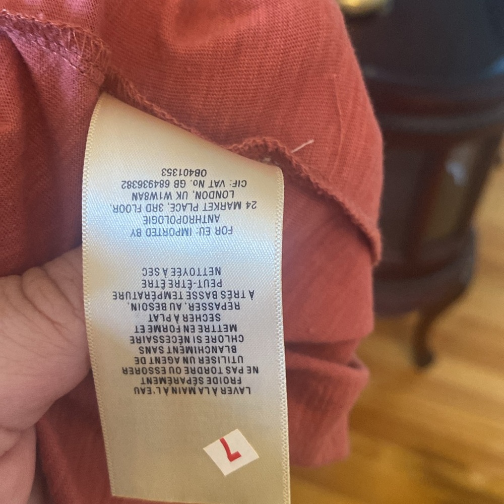 Anthropologie Terracotta Blouse - Picture 5 of 6